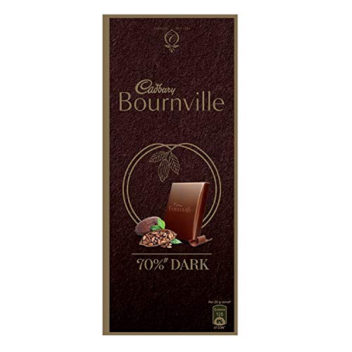 Cadbury Bournville Rich Cocoa 70 Dark Chocolate Bar, 3 x 80 g Deals99
