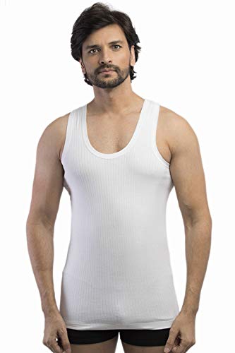 Vip Men’S Cotton Vest – Quick Dry Round Neck White 100Cm (Pack Of 4 ...