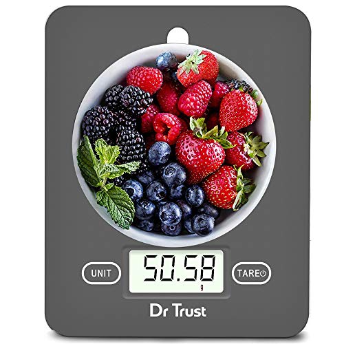 Dr Trust (Usa) Electronic Kitchen Digital Scale Weighing Machine – 517 (Gray)