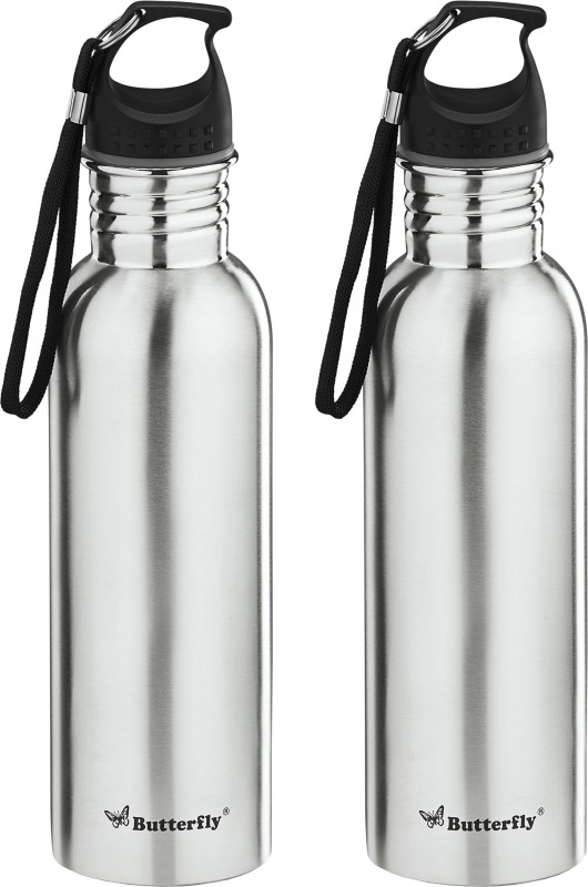 Butterfly Eco Ss 750 Ml Bottle(Pack Of 2, Silver, Steel)