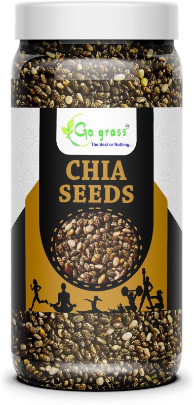 Go Grass Chia Seed, Gluten Free, Vegan, Raw, Keto Friendly(300 G)